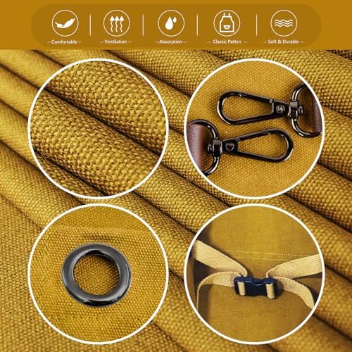 5 Pack Kitchen Aprons, Work Apron, Canvas Apron, Khaki | Multiple Pockets, Gardening, Painting, BBQ, Artist, Carpenter, Sizes M to XXL - Image 3