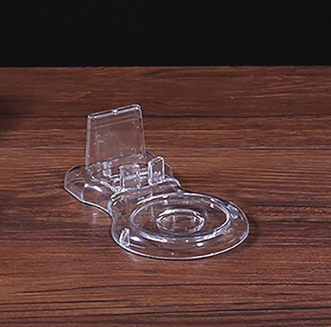 Artliving Clear Teacups and Saucer Display Easel Stand Holder,set of 6