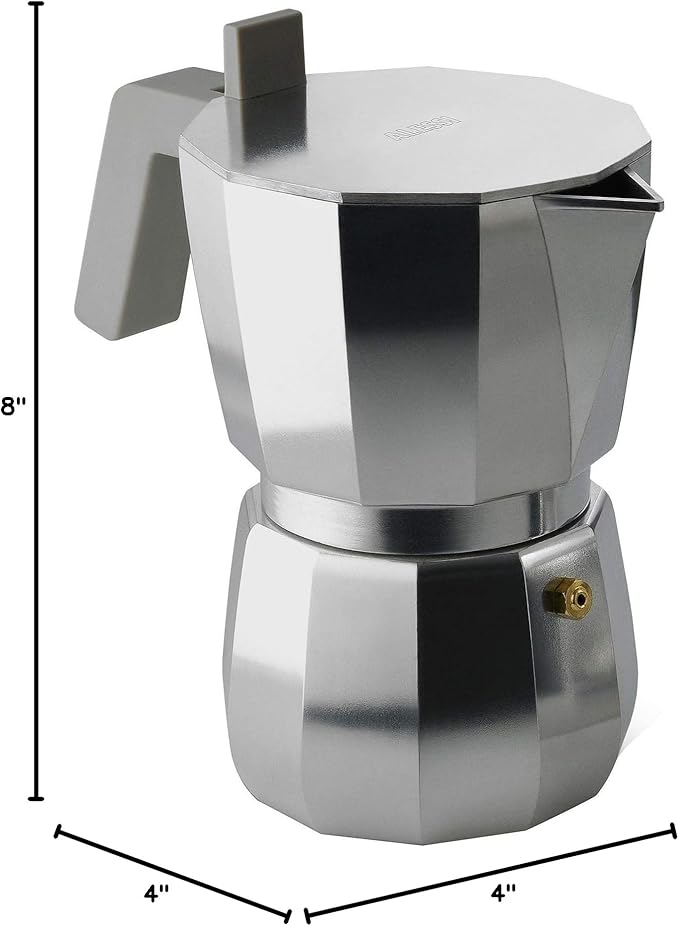 Alessi Moka, Espresso coffee maker. 6 cups.
