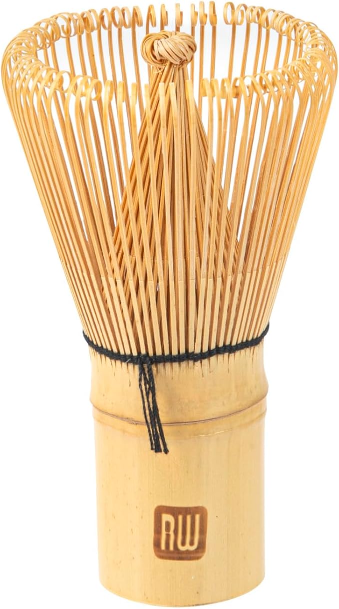 Restaurantware Dojo 2.3 Inch x 4.1 Inch Matcha Whisk 1 Durable Matcha Brush - For Traditional Tea Ceremonies Heat-Resistant Natural Bamboo Matcha Stirrer Sustainable