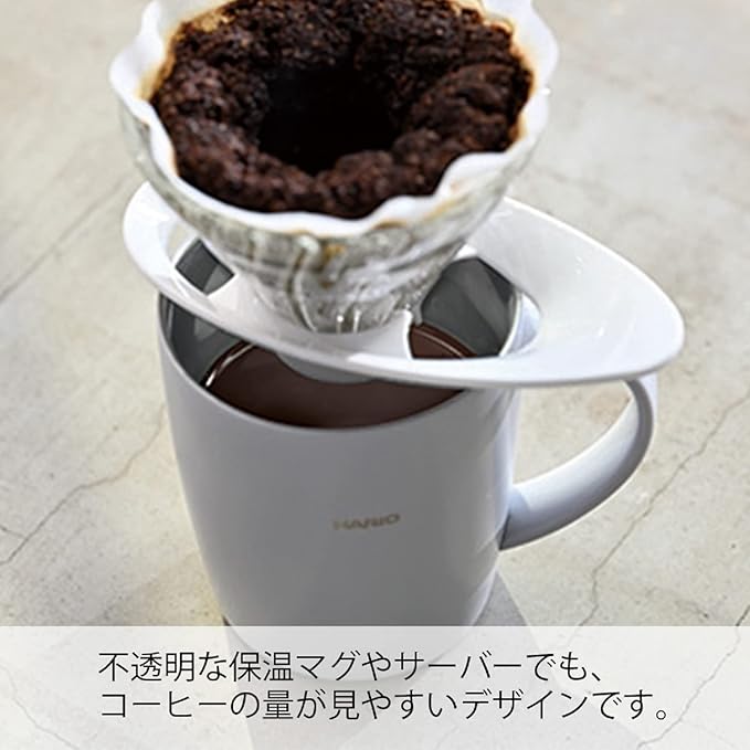 HARIO V60 VDGR-01-B Heat Resistant Glass Transparent Dripper, 01, For 1 to 2 Cups, Black, Made in Japan