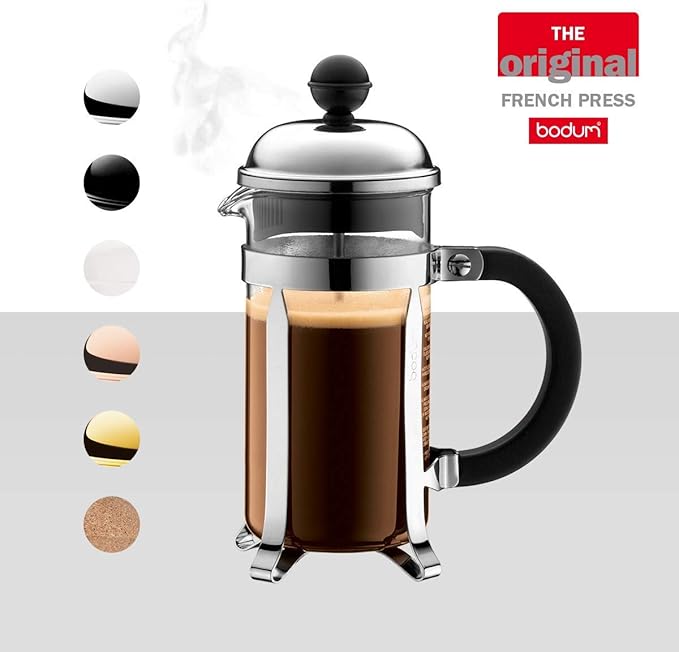 BODUM Chambord 3-Cup Coffee Maker, Gold, 0.35 Litre/ 12oz