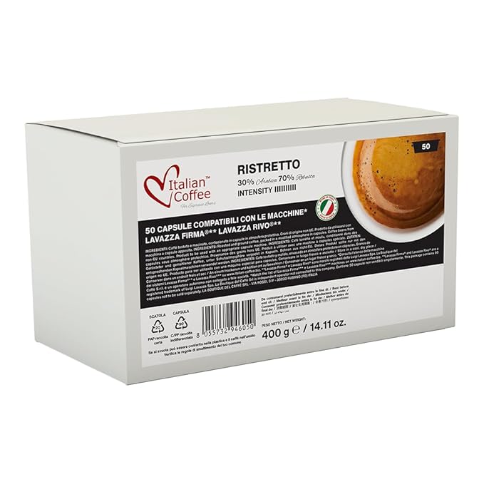 Italian Coffee capsules compatible with RIVO machines (Arabica/Cremoso/Ristretto, 150)