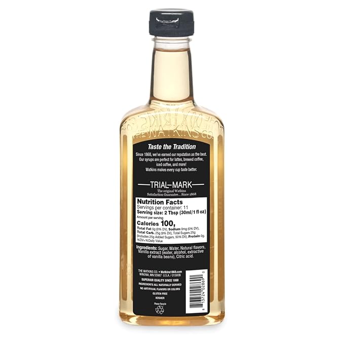 Watkins Vanilla Coffee Flavoring Syrup, 11 Ounce - Image 2
