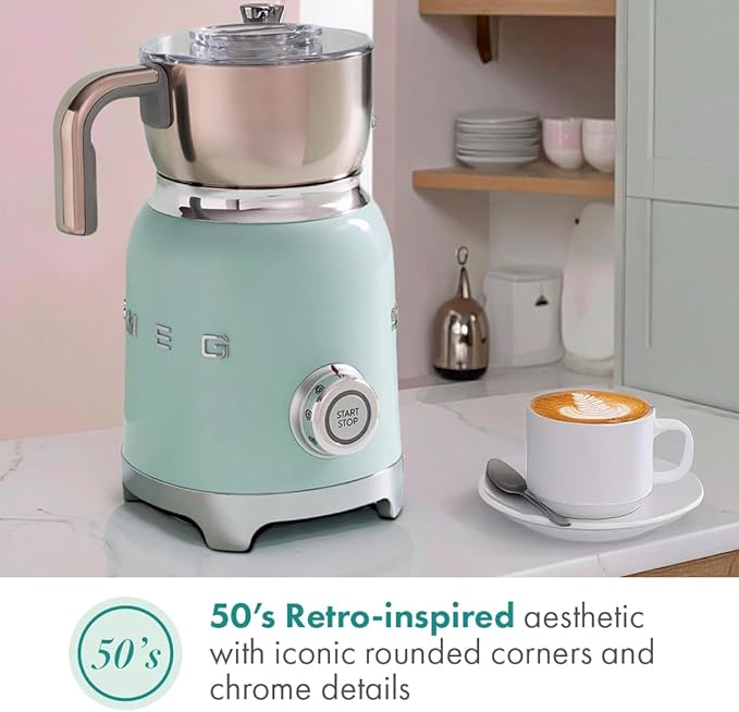 Smeg Milk Frother (Pastel Green)