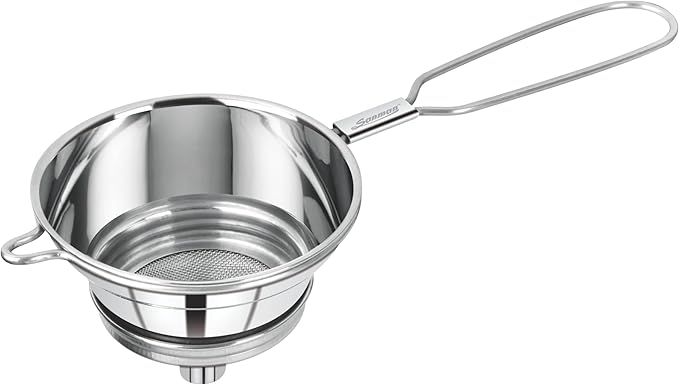 Stainless Steel Pouring Funnel Oil Bottle Strainer Jam Filter for Kitchen,Baby Feeding Bottle Strainer,1 Piece