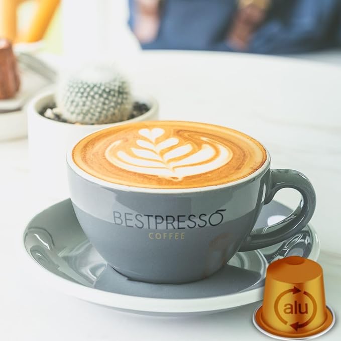 Bestpresso Coffee for Nespresso Original Machine 120 pods Certified Genuine Espresso Flavored Pack Vanilla Pods Compatible with Nespresso Original