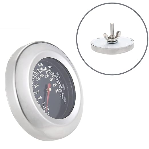3'' Thermometer Grill Accessories Grill BBQ Lid Thermometer Barbecue Pit Smoker Grill Thermometer Grill Thermometer Smoker Temp Gauge 100°F - 1000°F (50°C - 500°C) Thread M10
