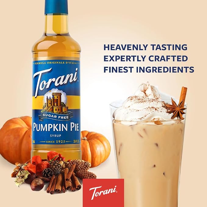 Torani Sugar Free Pumpkin Pie Syrup, 750 ml - Image 3