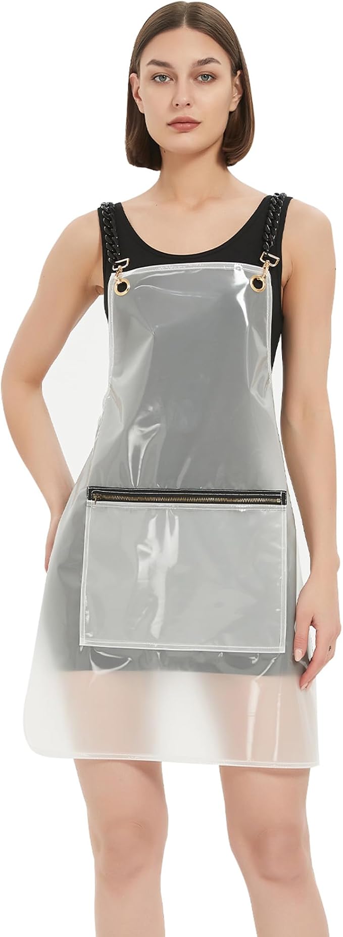 Hair Stylist Apron for Women - Waterproof Barber Nail Tech Apron Hairdresser Hairstylist Salon Aprons with Pocket by MIKIWELL