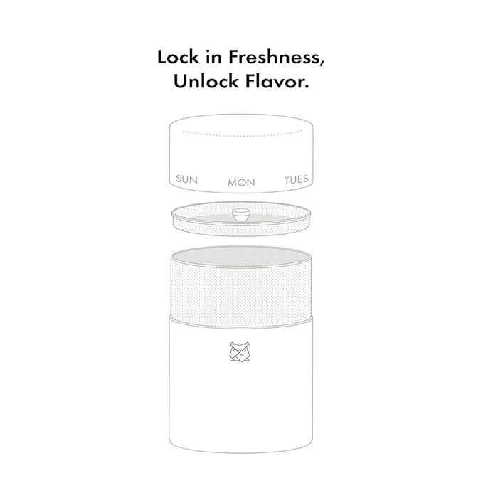 FKRŌ Ami Matcha Canister – Double-Seal Stainless Steel Tea & Coffee Storage Tin for Matcha Powder, Loose Tea & Spices