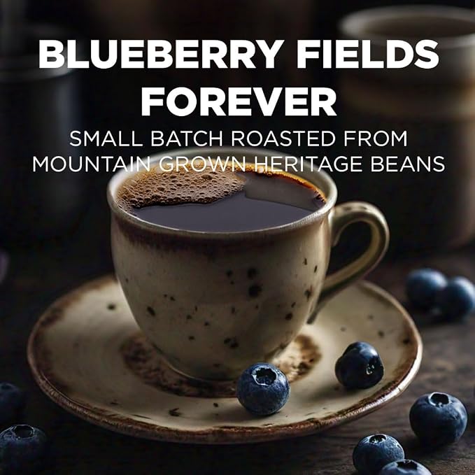 Maud's Blueberry Flavored Coffee Pods, 18 ct, Medium Roast Flavored Coffee in Single Serve Pods – 100% Arabica Beans, Compatible with Keurig K Cups Maker - Image 2