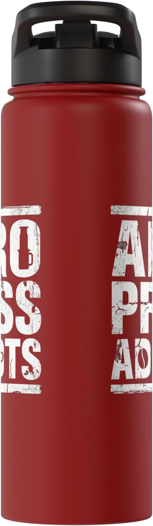Bold AeroPress Coffee Addict Shirts AeroPress Addicts Stainless Steel Insulated Water Bottle