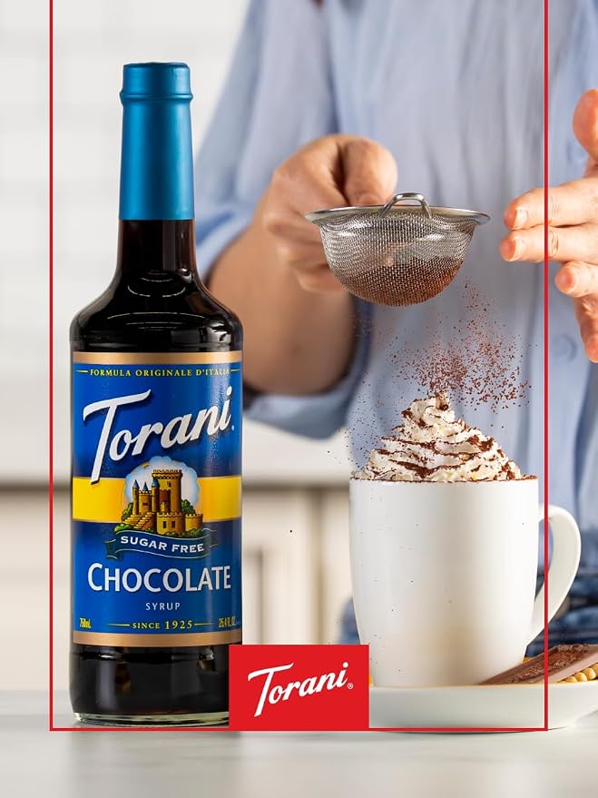 Torani Sugar Free Chocolate Syrup, 25.4 Ounce - Image 4