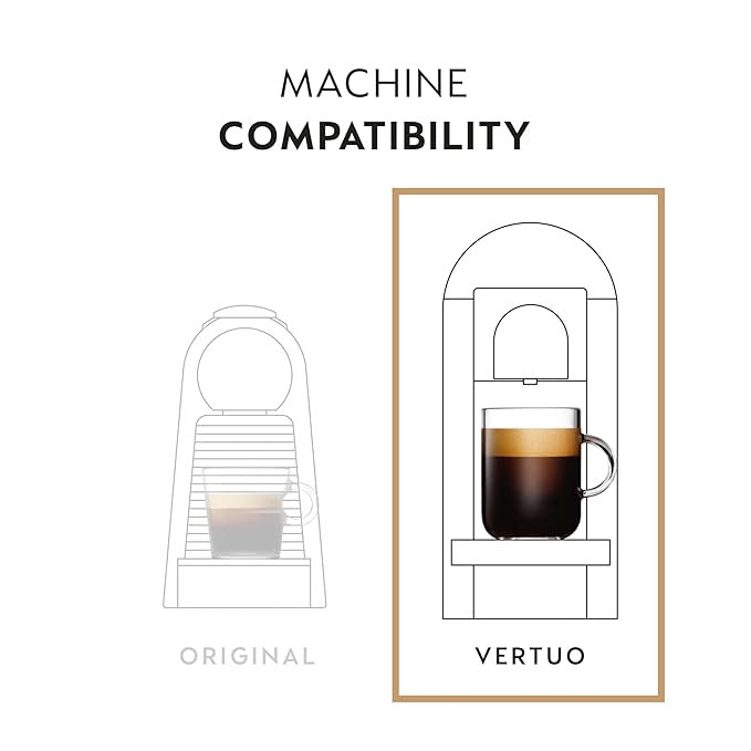 Nespresso Capsules Vertuo, Half Caffeinato, Mild Roast Coffee, 30-Count Coffee Pods, Brews 7.8oz.