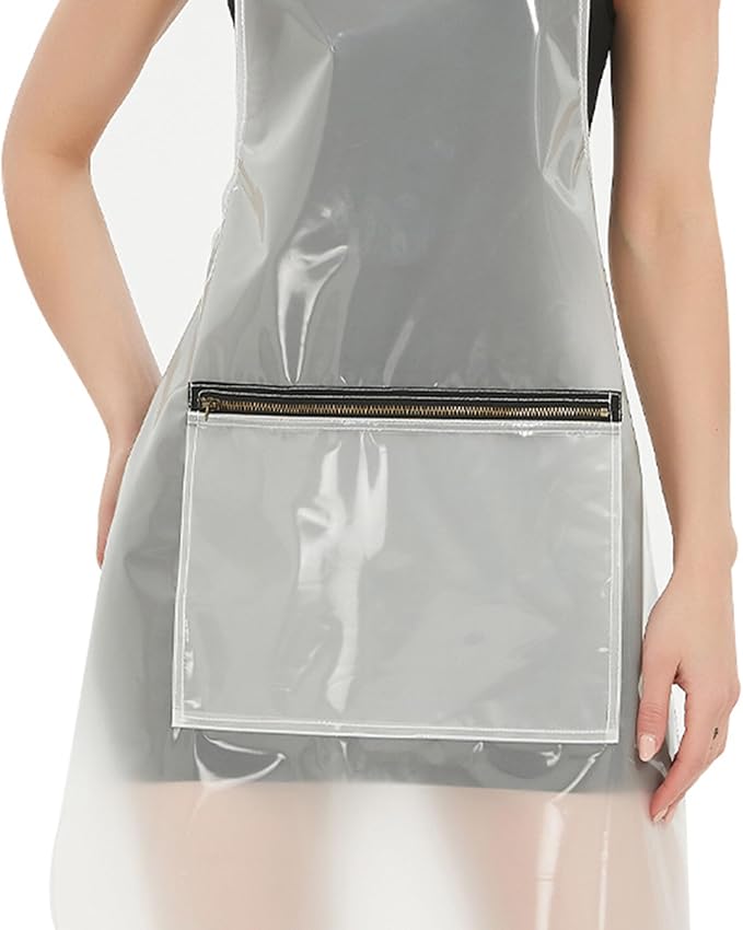 Hair Stylist Apron for Women - Waterproof Barber Nail Tech Apron Hairdresser Hairstylist Salon Aprons with Pocket - Image 5