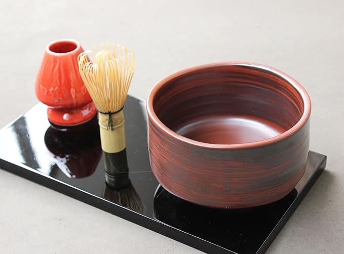 Japanese Traditional Handcrafted Matcha Chawan Tea Bowl Cup Ceremony Tableware Pottery (Tesseki)