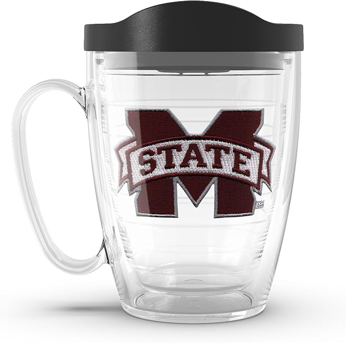 Tervis Made in USA Double Walled Mississippi State University Bulldogs Insulated Tumbler Cup Keeps Drinks Cold & Hot, 16oz Mug, Primary Logo
