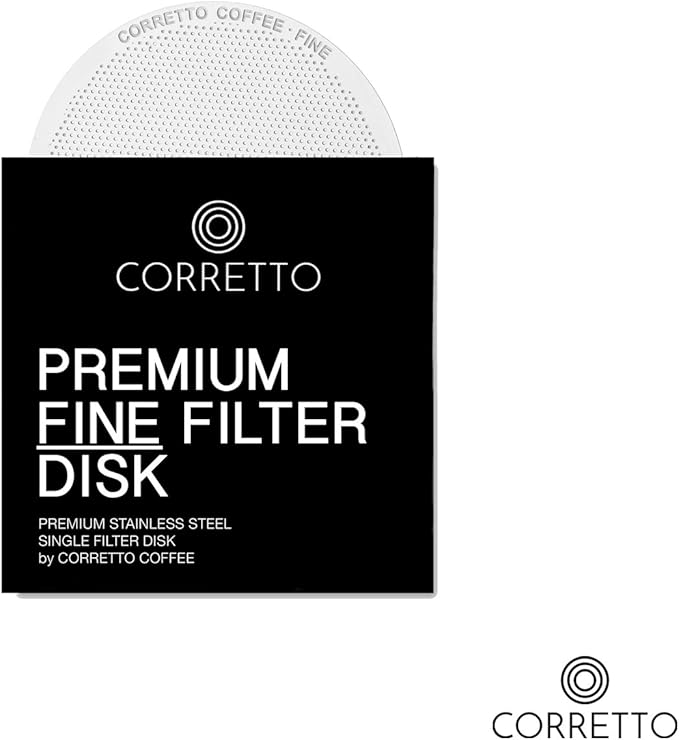 1 Fine Reusable Metal Filter for use in AeroPress Coffee Maker | Upgrade from Paper Filters | Aero press Compatible Accessories