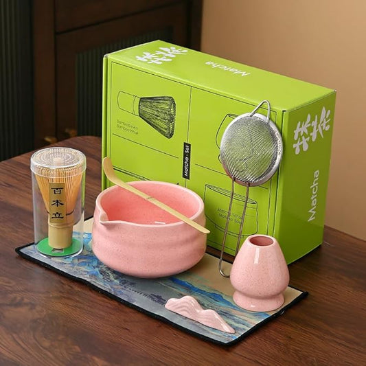 7matcha whisk set, Matcha Whisk Set 1 Matcha Whisk, Pink matcha Set matcha kit