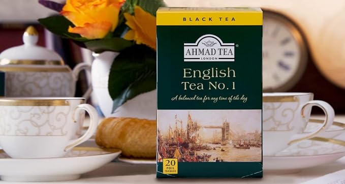 Ahmad Tea English Tea No. 1 Black Tea (20 Teabags) (Pack of 2)