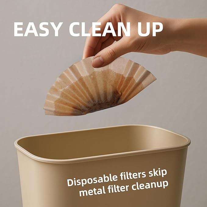 5 Cup Coffee Maker Filters Compatible with Mr.Coffee,Thicken Natural 5 Cup Coffee Maker Filters Compatible with Mr.Coffee Mini Brew,100 Count