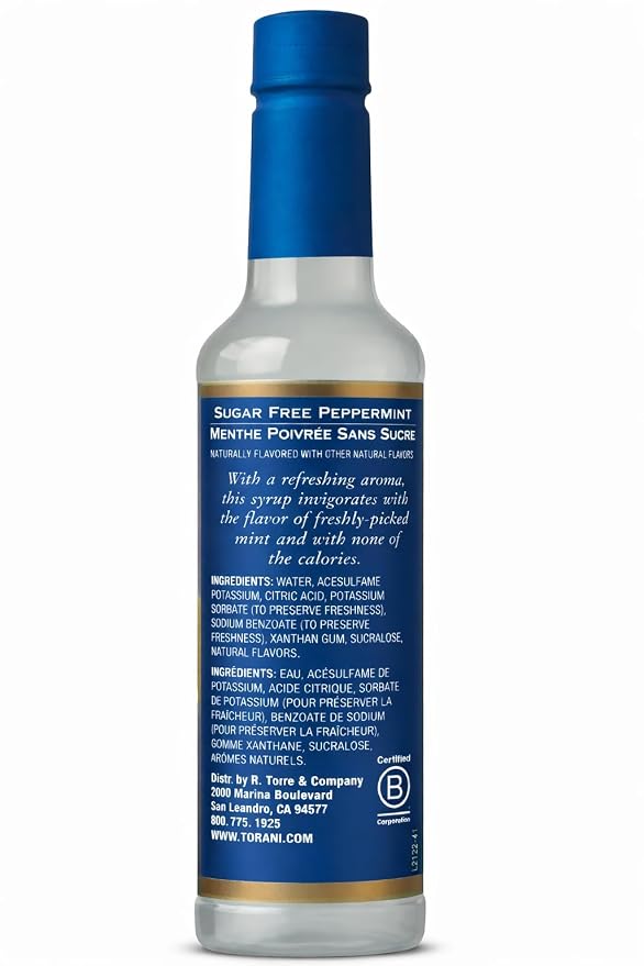 Torani Sugar Free Peppermint Syrup, 25.4 Ounce - Image 3