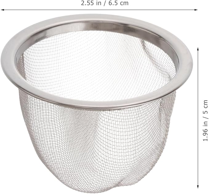 Yardwe Stainless Steel Tea Filter with Fine Mesh Strainer 2.5 Inch Infuser for Loose Leaf Tea Brewing at Home or Office