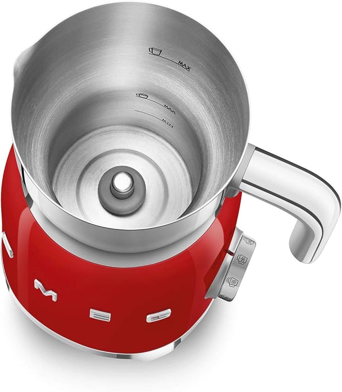 SMEG 50's Retro Milk Frother MFF01RDUS, Red