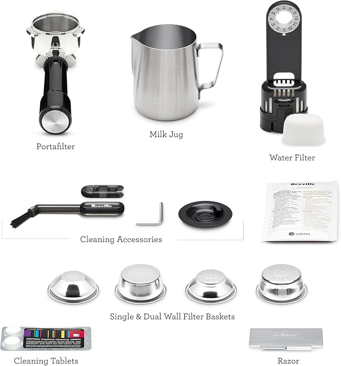 Breville Barista Express Impress Espresso Machine BES876BSS, Brushed Stainless Steel