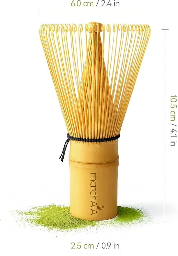 Premium Bamboo Matcha Whisk (Chasen) – 2-Pack Handcrafted Traditional 100-Prong Japanese Tea Whisk for Ceremonial Matcha & Modern Lattes (2-Pack)