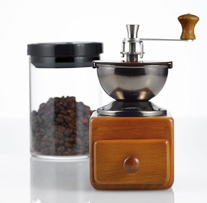 HARIO MCNR-300-B Coffee Canister, L, Black