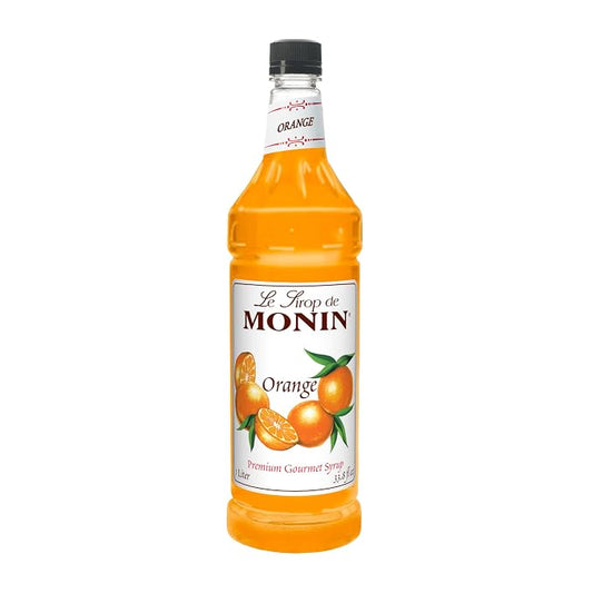 Monin - Orange Flavored Syrup, Plastic Bottle (1 liter) by Monin