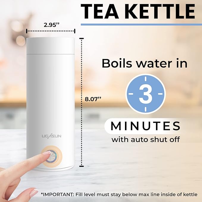 Organic Tea Gift Set with Portable Kettle (25 Piece) Tea Lovers Basket for Women or Men | Birthday Present (Christmas Xmas Mom Mother Teacher Co-Worker)