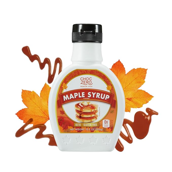 ChocZero Maple Syrup, Sugar Free, Low Carb, Sugar Alcohol Free, Gluten Free, No Preservatives, Non-GMO Dessert and Breakfast Topping Syrup, 10.5oz (Pack of 1) by ChocZero