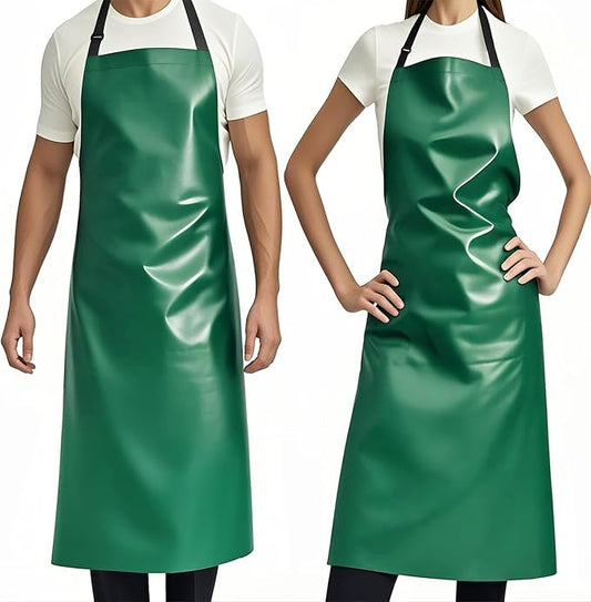GoldPig Heavy-Duty Waterproof Apron, Chemical Resistant Rubber Vinyl for Industrial, Lab, Kitchen, Butcher & Grilling (40")