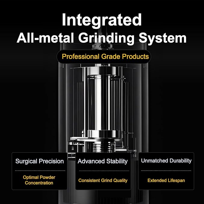 V4 Manual Coffee Grinder with Foldable Handle, 30g Capacity, Espresso Coffee Grinder with Aluminum Alloy Body & Stainless Steel Conical Burr for Consistent Grind – Travel Camping Home Use