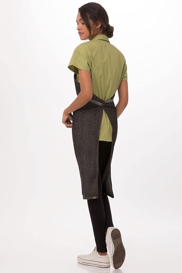 Chef Works Unisex Manhattan Bib Apron - Image 3