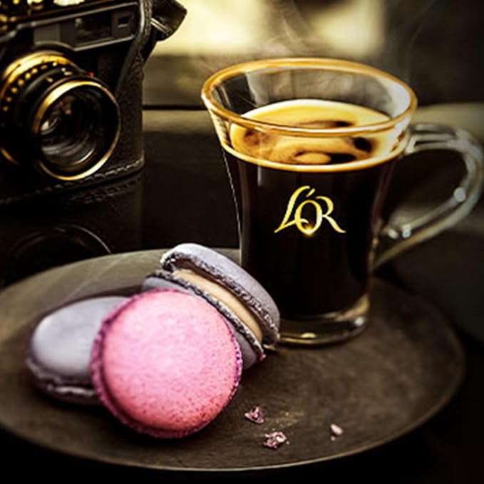 L'OR Espresso Capsules, 10 Count Onyx, Single-Serve Aluminum Coffee Capsules Compatible with the L'OR BARISTA System & *Nespresso Original Machines, 10 Count (Pack of 1)
