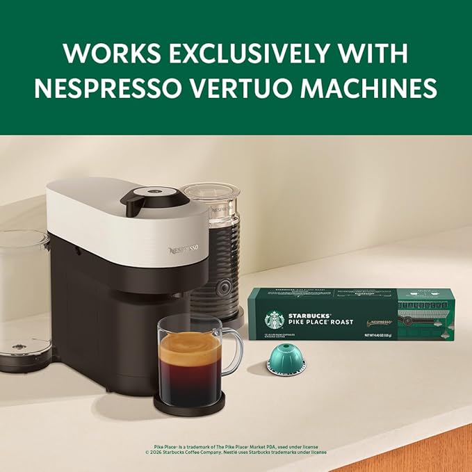 Starbucks by Nespresso Vertuo, Favorite Variety Pack Coffee & Espresso, 40-count Coffee and Espresso Pods, Brews 7.8 oz and 1.35 oz.