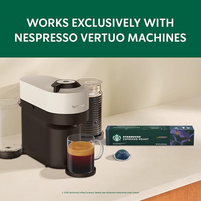Starbucks by Nespresso Vertuo, Espresso Variety Pack, 40-count Espresso Pods, Brews 1.35 oz.