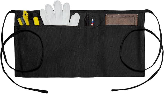 Canvas Work Waist Apron with 3 Pocket by Unknown