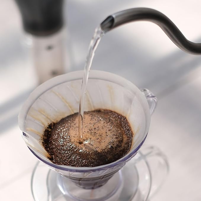 Hario V60 Plastic Coffee Dripper Pour Over Cone Coffee Maker Size 02, Red
