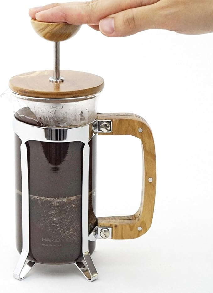 Hario Olive Wood Coffee and Tea Press, 600ml