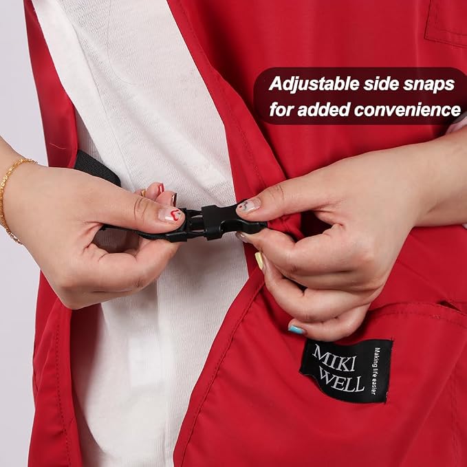 Waterproof Unisex Cobbler Apron with 4 Pockets Vest Style Ultralight Chef Waiter Work Overalls - Image 5