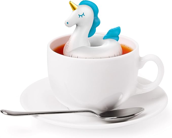 Genuine Fred, FLOAT-TEA UNICORN, Unicorn Pool Float Reusable Tea Infuser, Fun Gift for Tea Lovers, Clever Kitchen Gadget