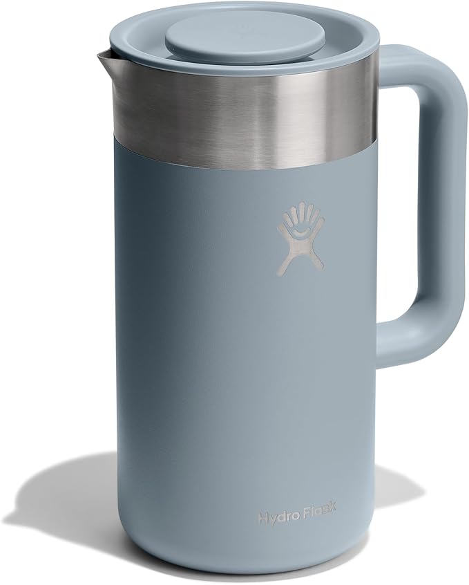 Hydro Flask French Press- Insulated Stainless Steel Coffee Maker, Camping and Outdoors Shale Gray