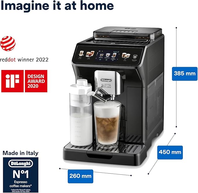 De'Longhi De'Longhi Eletta Explore Fully Automatic Espresso Machine 1.8 L, Black, ECAM45065G