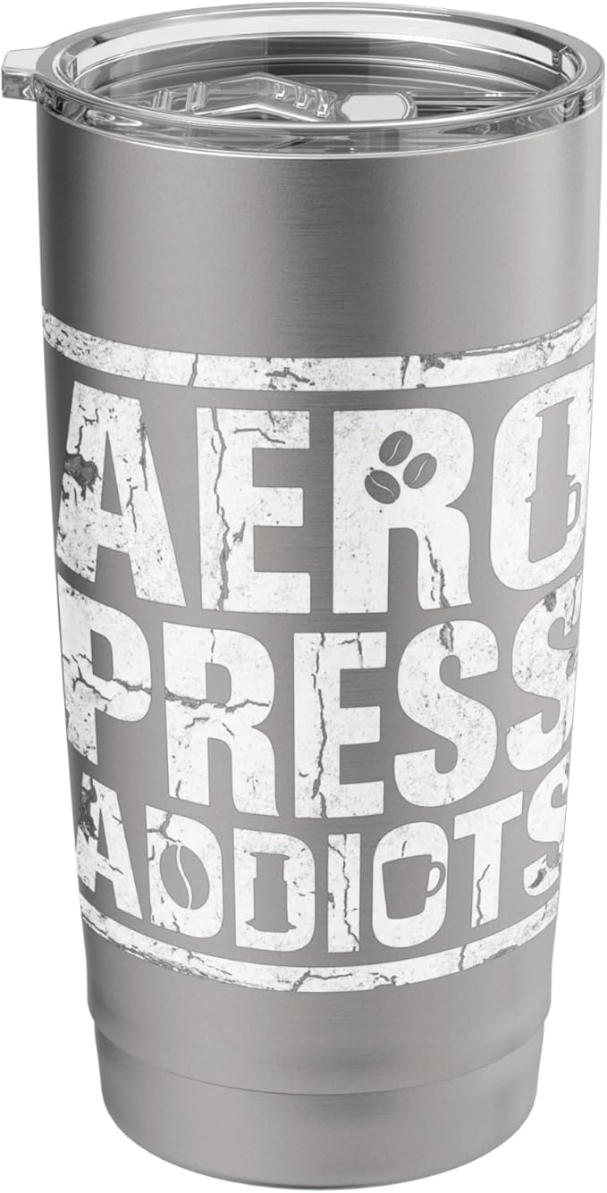Bold AeroPress Coffee Addict Shirts AeroPress Addicts Stainless Steel Insulated Tumbler