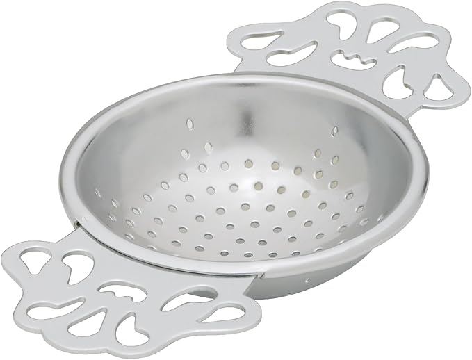 HIC Kitchen Premium Perforated English Tea Strainer - Japanese Stainless Steel Loose Tea Infuser, Universal Fit for Mugs and Cups, Perfect for Black Green Oolong Herbal Tea